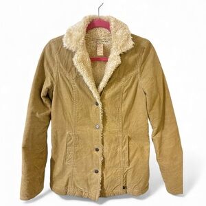 Abercrombie & Fitch Tan Teddy corduroy Sherpa Jacket